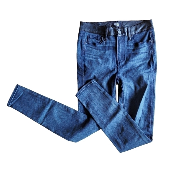 Paige Skinny 27 Dark Wash Jeans - Picture 1 of 4